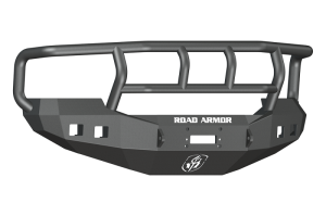 Ford F-250 Front Bumper - Road Armor - Stealth with Winch, Titan II Guard, Wide Flare - Tex Blk - `05-`07